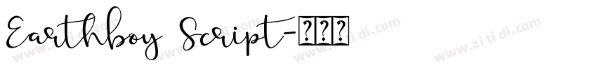Earthboy Script字体转换